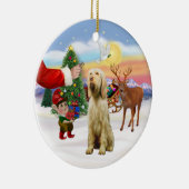 Ornement Rond En Céramique Traiter pour une Spinone Italiano (Droite)