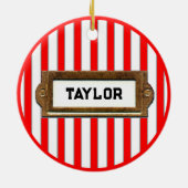 Ornement Rond En Céramique Trampoline Noël Collectif (Dos)