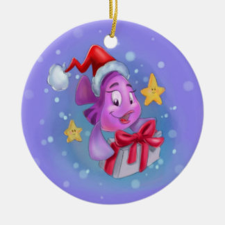 Ornement Rond En Céramique Très Noël de Gelica