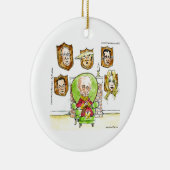 Ornement Rond En Céramique Trump Is Poutine (Droite)