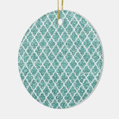 Ornement Rond En Céramique Turquoise (Gauche)