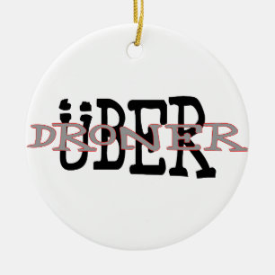 Ornement Rond En Céramique Uber Droner