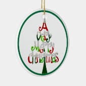 Ornement Rond En Céramique Un très joyeux Noël (Droite)