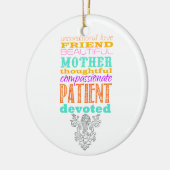 Ornement Rond En Céramique Unconditional love (Gauche)