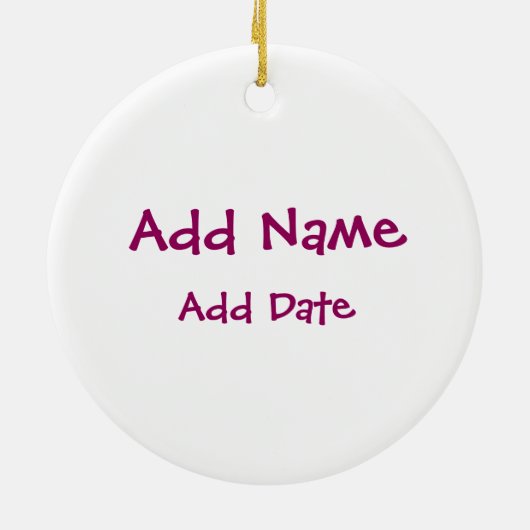 Ornement Rond En Céramique Une fillette courant en vert (Dos)