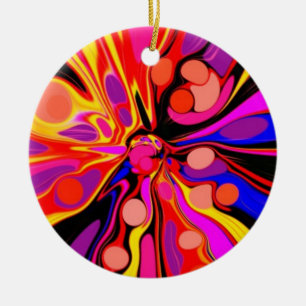 Ornement Rond En Céramique Une fois sur un temps super