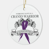 Ornement Rond En Céramique Une personne que j'aime a Cranio (Gauche)