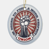 Ornement Rond En Céramique Une union plus parfaite (Gauche)