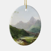 Ornement Rond En Céramique Une vue de Snowdon de collier de serrage Curig, (Droite)