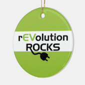 Ornement Rond En Céramique Véhicules électriques Rocks - EV (Gauche)