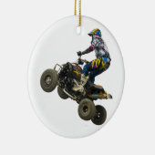 Ornement Rond En Céramique vélo de quadruple (Droite)