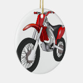 Ornement Rond En Céramique Vélo de saleté (Droite)