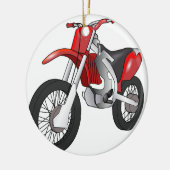 Ornement Rond En Céramique Vélo de saleté (Gauche)