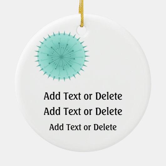 Ornement Rond En Céramique VENTE ! Sortir - SRF (Dos)