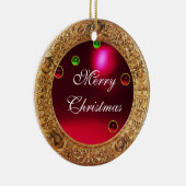 Ornement Rond En Céramique Vierge de la grenade (Droite)