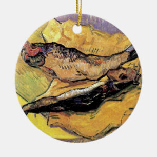 Ornement Rond En Céramique Vincent Van Gogh - Nature morte Bloaters Beaux-Art