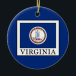 Ornement Rond En Céramique Virginie<br><div class="desc">Virginie</div>