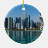 Ornement Rond En Céramique Voile Windy (Dos)