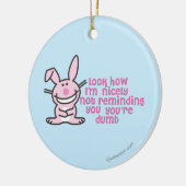 Ornement Rond En Céramique Vous êtes muets (Gauche)