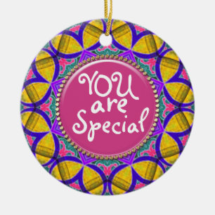 Ornement Rond En Céramique Vous Êtes Spécialement Personnalisé Des Plats E