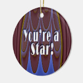 Ornement Rond En Céramique Vous êtes une étoile ! (Gauche)