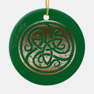 Ornement Rond En Céramique Vous souhaitant la santé santé