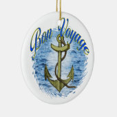 Ornement Rond En Céramique Voyage de fève (Droite)