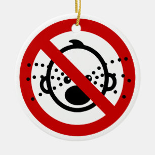 Ornement Rond En Céramique VOYAGE NO Cry Baby ⚠ Aéroport thaïlandais ⚠