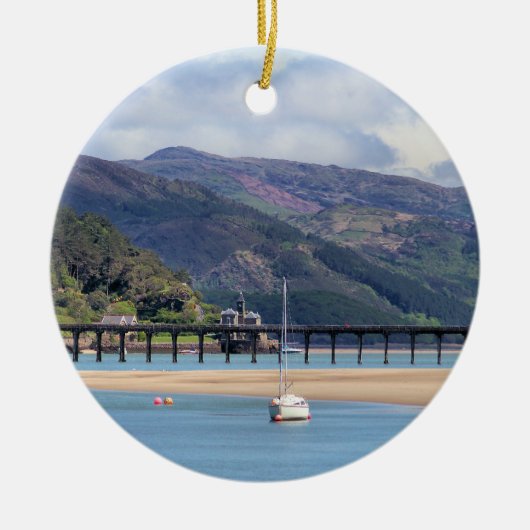 ORNEMENT ROND EN CÉRAMIQUE VUES DES ALLES (Devant)