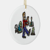 Ornement Rond En Céramique Zombis (Droite)