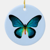 Ornement rond papillon bleu (Dos)