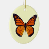 Ornement rond papillon orange (Droite)