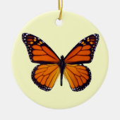 Ornement rond papillon orange (Devant)