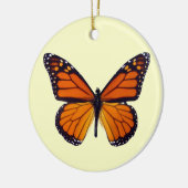 Ornement rond papillon orange (Gauche)
