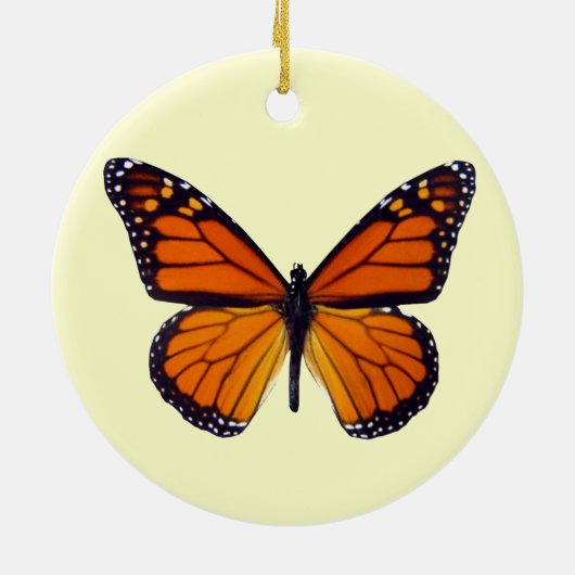 Ornement rond papillon orange (Dos)