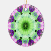 Ornement rond rose et magenta mandala (Gauche)