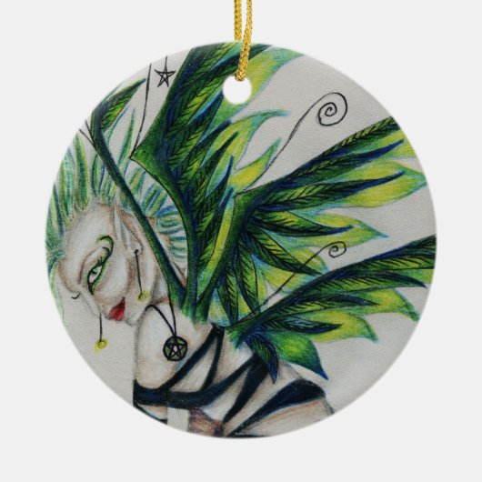 Ornement rond unique et peu commun de quelque (Devant)