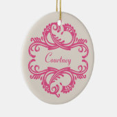 Ornement rose Chic Damask (Droite)