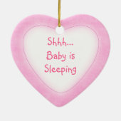 Ornement rose d'affichette de porte de sommeil de (Dos)