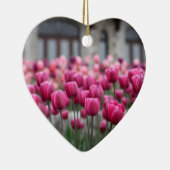 Ornement rose de coeur de tulipes (Droite)