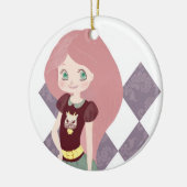 Ornement rose de fille de cheveux ! (Gauche)