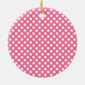 Ornement rose de grossesse de point de polka (Dos)