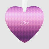 Ornement rose de Noël de chien de compagnie (dos)