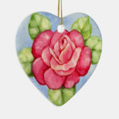 Ornement rose de Noël de coeur (Droite)
