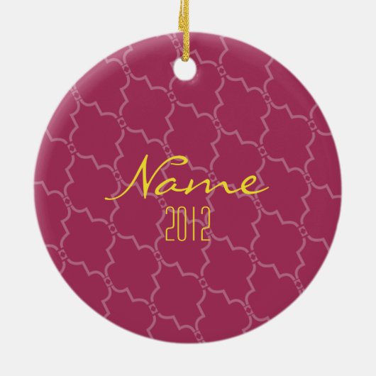 Ornement rose de trellis (Dos)