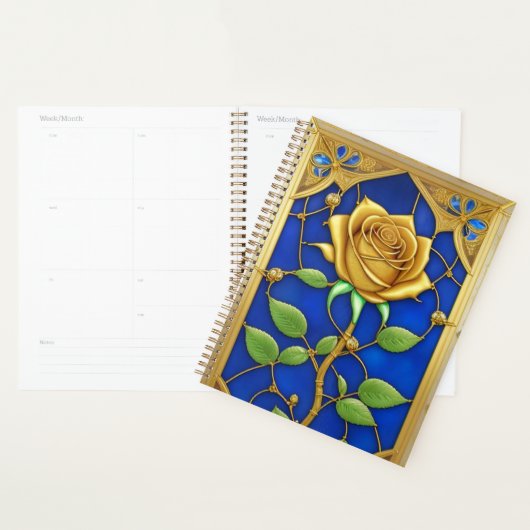 Ornement Rose Dorée Artwork (Devant avec enveloppe)