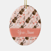 Ornement rose fait sur commande de violon de note (Droite)