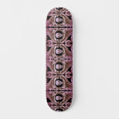 Ornement rose Goth avec skull skateboard (Recto)