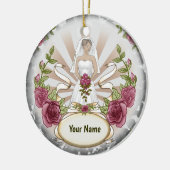 Ornement Rose Mariage mariée (Gauche)