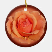 Ornement Rose orange Décoration Rose personnalisée (Devant)